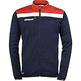 uhlsport Herren OFFENSE 23 POLY JACKE Fussball Trainingsbekleidung, Navy / Rot / Weiß , 5XL