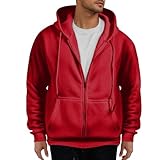Generisch Jacke Herren Laufjacke Herren Wasserdichte Jogging Outdoorjacke Sportjacke Herren Laufjacke Allwetter Atmungsaktiv Joggen Kleidung Angebote Des Tages Heute 2#rot XL