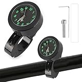 YeahBoom Motorraduhr für Lenker Wasserdicht,Fahrrad Uhr,Lenkeruhr Motorrad,Motorrad Lenkeruhr,Fahrraduhr für Lenker,Motorrad-Uhren,Lenkerhalterung Uhr für Motorräder Elektrofahrzeuge