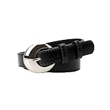 CHANYI Gürtel für Damen Kleid Sommer Mond Silber Mode Damen Gürtel Einfache Koreanische Jeans Kleid Gürtel