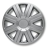 Albrecht Cosmos silber 16 Zoll Radkappen für Stahlfelgen, Radzierblenden Made in EU - Nur echt in Albrecht Verpackung