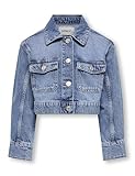 KIDS ONLY Damen Koglumi Ls Jacket DNM PIM Noos, Medium Blue Denim, Numeric_164