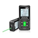 AYJYZHIAG Laser-Maßband, 120 m, grün, Laser-Entfernungsmesser, hochpräzises Roulette, mehrere Messfunktionen, elektronisches Lineal(SK-120G)