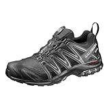 Salomon XA PRO 3D Gore-Tex, Herren Wasserdichte Trailrunning-Schuhe, Schwarz und Magnet, 45 1/3