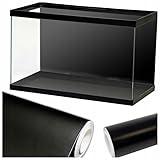 TD STONES Hintergrunddekor Aquarium Rückwand Schwarz 100x50 cm – selbstklebende Folie, wasserfest und langlebig – hochwertige Aquarium Rückwand für Süßwasser- & Meerwasseraquarien