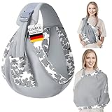 2-In-1 Hüfttrage,Atmungsaktiv,100% Baumwolle,Hüfttrage Kleinkind Mit Befestigungsschlaufen,FüR Mama Reisen Babytrage Seitlich,Babytrage 0-42 Monate, ergonomische kindertrage