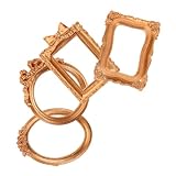 Alipis 4 Stück Mini Ornate Bilderrahmen Vintage Collage Europäischer Stil Fotorahmen für DIY Schmuckdisplay Wanddeko Hotel Zuhause