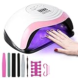JOYBOY Nageltrockner,168W UV LED Lampe für Nägel Professionelle Nagellampe mit 10/30/60/99s Timer LCD Anzeige und Smart Sensor für Finger/Zehennagel und für Alle Gel Nagellack,Gelnägel