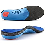 PCSsole Komfort Orthopädische Einlegesohlen für Herren & Damen, Fersensporn-Einlagen, Einlegesohlen für Arbeitsschuhe, zur Linderung von Plantarfasziitis und Plattfuß, Fußschmerzen.Blau,EU41-42