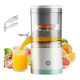 Joxtec Tragbare elektrische Zitruspresse für Orangen – 300 ml, per USB wiederaufladbar, leicht zu reinigen, kompakt und leicht, ideal für Reisen und Zuhause