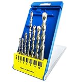 S&R Superschlag Stein- und Betonbohrer Set 7-tlg (4-12mm) – Mit Hartmetallspitze, Spiralnut, Rundlaufgenauigkeit und Korrosionsschutz für Beton, Ziegel, Natur- und Kunststein