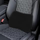 Big Ant Lendenkissen, Orthopädische Lordosenstütze Auto aus Memory Foam, Ergonomisches Rückenkissen für Autositze, Bürostuhl, Rollstuhl -Schwarz