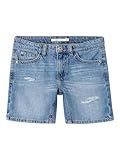 NAME IT Jungen NKMSILAS Loose DNM L Shorts 7998-BE NOOS Jeansshorts, Medium Blue Denim, 134