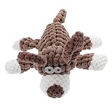 TOYZFRIENDY Hundespielzeug Kauspielzeug aus Strapazierfähigem Baumwollseil mit Quietschfunktion Beißfestes Molaren Kleine und Mittelgroße Hunde zur Zahnreinigung und Beschäftigung