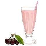 Schwarzwälder Kirsch Geschmack Eiweißpulver Milch Proteinpulver Whey Protein Eiweiß L-Carnitin angereichert Eiweißkonzentrat für Proteinshakes Eiweißshakes Aspartamfrei (200 g)