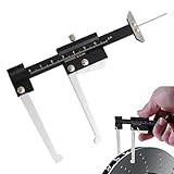 Scheibenbremsrotor-Mikrometer, Bremsscheiben-Messwerkzeug Manueller Tiefenmesser Für Automatische Bremsscheiben | 0–60 Mm Bremsscheibendicken-Messwerkzeug, Metrischer Messschieber Für
