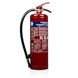 Smartwares Pulver-Feuerlöscher, 4 kg, für ABC-Feuer, geeignet für Fahrzeuge & Haushalte, inkl. Halterung, FEX-15140