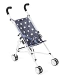 Bayer Chic 2000 - Puppenbuggy Roma, Puppenwagen, Mini-Buggy, Sternchen, Navy, 601-51