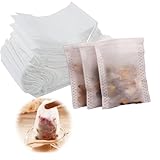Lxtness 100 Stück Teebeutel,7 x 9 cm Leere Filterbeutel Tee Teefilter,für Losen Einmal Tee mit Kordelzug Tee Filterbeutel für Gewürze, Vanille, Kaffee.