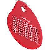 MOLUCKFU Silikon Schüssel Teigschaber mit Skala Flexibler Rostfreier Küchenhelfer zum Präzisen Schneiden und Abkratzen von Brot Kuchen Pizzateig Bpa frei Langlebig Vielseitig für Backen