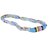 FISCHER 85895 Kinder Kettenschloss Zahlen Boys, Länge: 65 cm, Blau - Autos