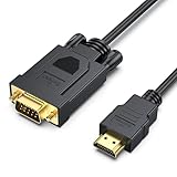 BENFEI Konverter-Kabel 1,8 M, HDMI zu VGA D-SUB 15 Pin M/M Unterstützung Volles 1080P umwandeln Signal von HDMI Eingang Laptop HDTV zu VGA Ausgang Monitoren Projektor,Fernsehapparat