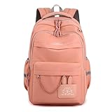 Schulrucksack für Mädchen, Kinder, Schultasche für Teenager, Mädchen, Studenten, Büchertasche, Rucksack, Stühle für Erwachsene, Orange, A