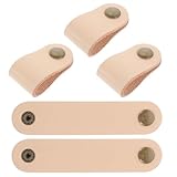 IWOWHERO 5 Stück Teiliges Kabel organizer aus Echtem Rindsleder Flexible Kabelhalter für USB Kopfhörerkabel Wiederverwendbare Lederschnüre zur Kabelverwaltung Am Schreibtisch und Zuhause