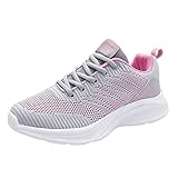 Sportschuhe für Damen, Laufschuhe, orthopädisch, Damen, Walkingschuhe, Fitness, Fitnessstudio, Jogging, bequem, bequem, bequem, bequem, Sneaker, C Grey, 40 EU