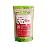 Nutripur Eispulver Erdbeere – Vitamin Eis Pulver zum Selbermachen – Zuckerfrei, Natürlich, Für Kinder geeignet – Vitamin C Quelle – Ohne Zusatzstoffe - Vegan - 100g (Vitamin-Eis)