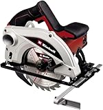 Einhell Handkreissäge TC-CS 1250 (1.250 W, 5.500 min-1, werkzeuglose Einstellung Tiefe/Winkel, Zusatzhandgriff, Spindelarretierung, Spaltkeil, inkl. Hartmetall-Sägeblatt)