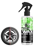 Reifen -Glanzspray - Hochglanzbeschichtspray, UV -Schildformel Reifenpolitur | Schwarzer Gummi Und Schneller Dressingschaum, Lang Anhaltende 100-ml-Radlack Für Tiefe Sonneneinstrahlung Reifenwie