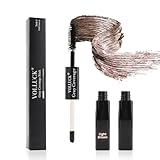 VOLLUCK Haarmascara, Sofortige Graue Haare Abdecken für Frauen und Männer, 2-in-1 Natürlich Ansatzfarbe zum Kaschieren des Haaransatzes für Alle Haartypen (Hellbraun, 7 ML)