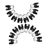 Mikinona 20 Stück Teiliges Kabelschellen aus Edelstahl mit Gummipolster Vielseitige Schlauch Drahtklemmen Einfache Installation Sicherer Halt für Kabel Schläuche und Rohre Geeignet für