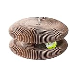 lisutupode Kratzbrett Für Katzen | Faltbares Magisches Organ Interaktives Spielzeug - Katzenkratzer Aus Pappe,Für Krallenwetzen Spielen Geistige Körperliche Bewegung Im Innenbereich Zuhause