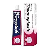 Thermoplastischer Haftkleber für Prothesen, Haftcreme für sicheren Halt, Reparaturset für Zahnprothesen, einfach anzuwenden, für Voll- und Teilprothesen