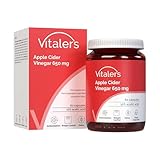 Vitaler’s Apfelessig 650 mg – 60 Kapseln, 2 Monate Versorgung, Vegan, Ohne Konservierungsstoffe, Reine Zusammensetzung