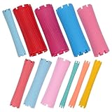 Homoyoyo 100 Stück Dauerwellenstäbe aus ABS mit Gummigriff Rutschfeste Salon Lockenwickler für Damen Wiederverwendbare Haarstyling Rollen für Zuhause und Friseursalon