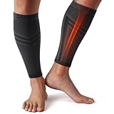 CAMBIVO Wadenbandage x2, Kompressionsstrümpfe Herren Damen, Waden Kompression, Kompressionssocken ohne fuß für Sport, Laufen, Schwellung, Muskelfaserriss