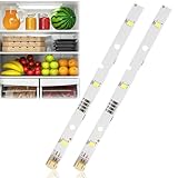 LED-Lichtleiste für RONGSHENG/HISENSE-Kühlschrank,2 Stück Lichtleisten für Kühlschrank,LED Kühlschranklampe,Ersatz-Kühlschranklampe kompatibel für Rongsheng/Hisense E349766 MDDZ-162A 1629348 DC12V