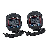 Yardwe 2st Elektronische Zeitschaltuhr Bewegungstimer Sport-Timer Professioneller Timer Black