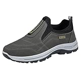 Orthopädische Wanderschuhe für Herren, wasserdicht, zum Hineinschlüpfen, Outdoor-Schuhe, weite Passform, Wanderschuh, atmungsaktiv, Slip-On-Sneaker, bequeme Turnschuhe, Laufschuhe, Sport, Fitness