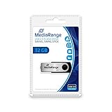 MediaRange USB Speicherstick, 32GB, Schwarz
