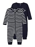 NAME IT Child Schlafanzug 2er-Pack Reißverschluss 74Dark Sapphire