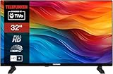 TELEFUNKEN Fernseher 32 Zoll Smart TV Powered by TiVo (Full HD, HDR, Triple-Tuner, 6 Monate HD+ inkl.) D32H750N1CWI