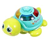 Garneck Elektrisches Schildkrötenspielzeug Schildkröten Krabbelspielzeug Krabbelnde Babyschildkröte Musikspielzeug Schildkrötenspielzeug Für Jungen Schildkröten Ornament