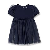Amazon Essentials Baby Mädchen Enges Kleid aus Tüll, Marineblau, 18 Monate
