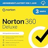 Norton 360 Deluxe 2025 | 3 Geräte | 1 Jahr | Aktivierungscode per Email