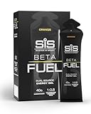 Science in Sport BETA Fuel Dual Source Gel 6 x 60ml Orange - Energiereiches Kohlenhydrate Gel mit 40g Kohlenhydrate - Leicht verdauliches Energy Gel für optimale Leistung