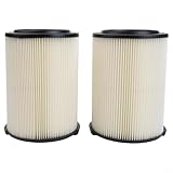 URPIZY VF4000 Ersatzfilter Für Ridgid Nass-Trocken-Staubsauger 5-20 Gallonen Waschbar Wiederverwendbar, Sauger Ersatzteile, 2 Pack